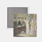 The Circululation Library (Pen, Tinte, w/c und w) Magnet (Vorderseite/Rückseite)