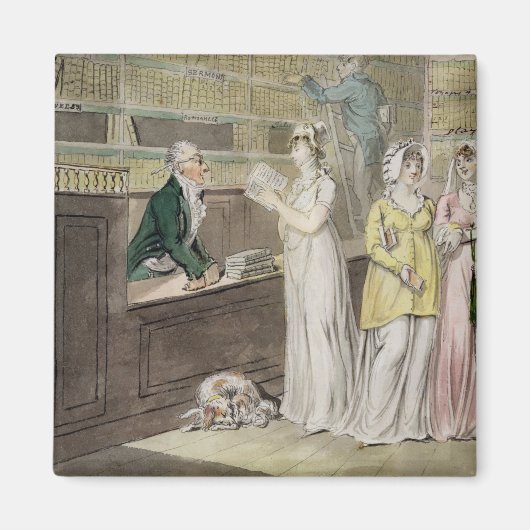The Circululation Library (Pen, Tinte, w/c und w) Magnet (Vorne)