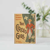 The Circus Girl, A.H.Canby Retro Theater Postkarte (Stehend Vorderseite)