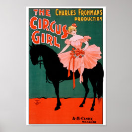 The Circus Girl - auf dem Pferd Poster