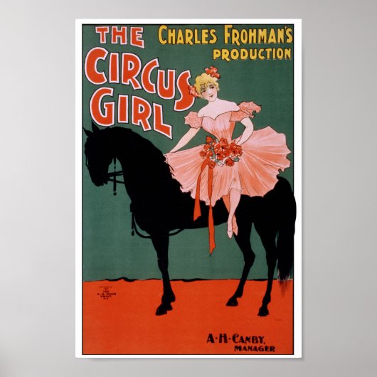 The Circus Girl - auf dem Pferd Poster (Vorne)