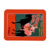 The Circus Girl - Die Frau auf Pferdetheater Magnet (Horizontal)