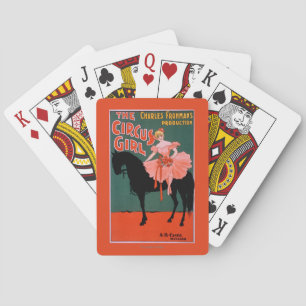 The Circus Girl - Frau auf Pferd Theatralisch Spielkarten