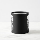 The City Never Sleeps Hustle Skyline Design Tasse (Zentrum)