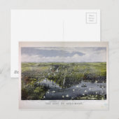 \The City of Baltimore by Currier & Ives (1880) Postkarte (Vorne/Hinten)