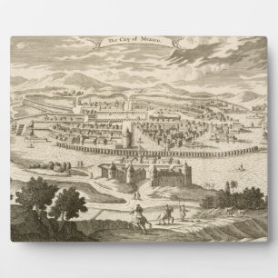 The City of Mexico, 1723 Fotoplatte