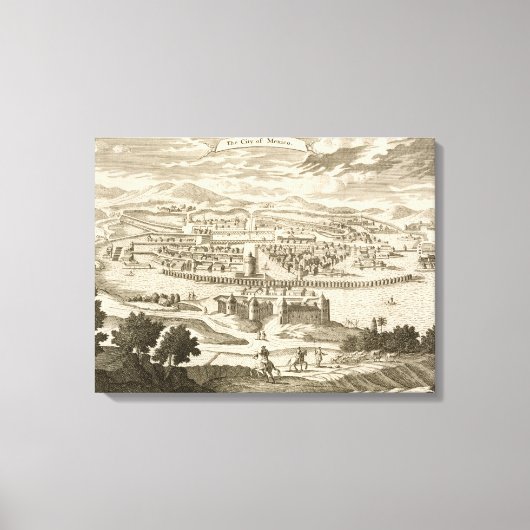 The City of Mexico, 1723 Leinwanddruck (Vorderseite)