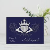 The Claddagh (Silver) Einladung (Stehend Vorderseite)