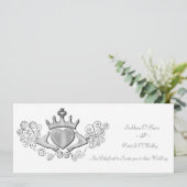 The Claddagh (Silver) Einladung (Stehend Vorderseite)