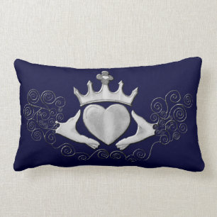 The Claddagh (Silver) Lendenkissen