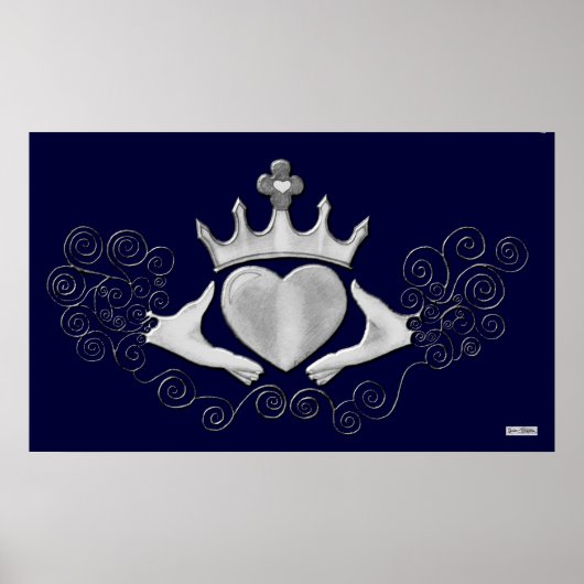 The Claddagh (Silver) Poster (Vorne)
