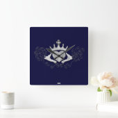 The Claddagh (Silver) Quadratische Wanduhr (Zuhause)