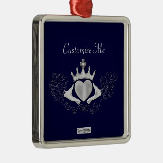 The Claddagh (Silver) Silbernes Ornament (Rechts)