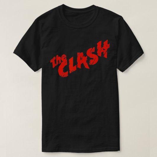 The Clash u2013 Scratched Red Logo  T-Shirt (Design vorne)