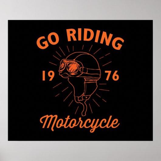 The Classic Motorbike Rider Poster (Vorne)