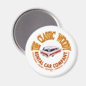 The Classic Woody Rental Car Company Magnet (Vorderseite/Rückseite)