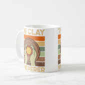 The Clay Whisperer Retro Ceramics Artist Clay Pott Kaffeetasse (Vorderseite Links)