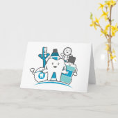 The Clean Teeth Gang Karte (Gelbe Blume)