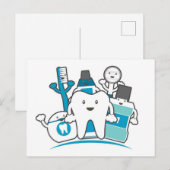 The Clean Teeth Gang Postkarte (Vorne/Hinten)