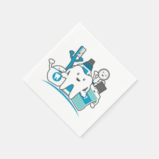 The Clean Teeth Gang Serviette (Ecke)