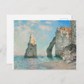 The Cliffs at Etretat 1885 by Claude Monet Postkarte (Vorne/Hinten)