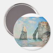 The Cliffs at Etretat 1885 von Claude Monet Magnet (Vorderseite/Rückseite)