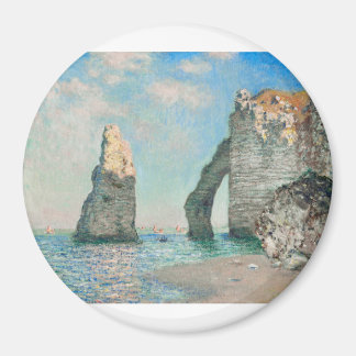 The Cliffs at Etretat 1885 von Claude Monet Magnet