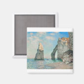 The Cliffs at Etretat 1885 von Claude Monet Magnet (Vorderseite/Rückseite)