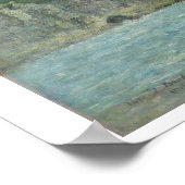 The Cliffs at Etretat, 1890 (Öl auf Leinwand) Poster (Ecke)