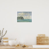 The Cliffs at Etretat, 1890 (Öl auf Leinwand) Poster (Küche)