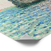 The Cliffs at Etretat by Monet Poster (Ecke)