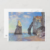 The Cliffs at Etretat - Claude Monet Postkarte (Vorne/Hinten)