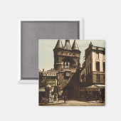 The Clock Gate, Bordeaux, Frankreich Magnet (Vorderseite/Rückseite)
