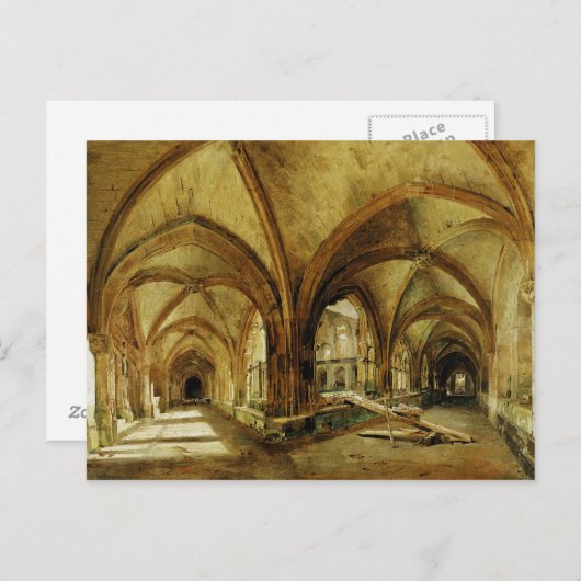 The Cloisters of St. Wandrille, c.1825-30 Postkarte (Vorne/Hinten)