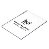 The Clopen Effect - Black Logo Notebook Notizblock (Linke Seite)