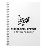 The Clopen Effect - Black Logo Notebook Notizblock (Vorderseite)