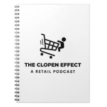 The Clopen Effect - Black Logo Notebook