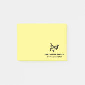 The Clopen Effect - Black Logo Notes Post-it Klebezettel (Vorderseite)