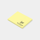 The Clopen Effect - Black Logo Notes Post-it Klebezettel (angewinkelt)