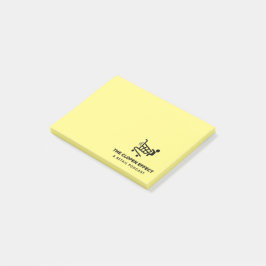 The Clopen Effect - Black Logo Post-it Notes Klebezettel