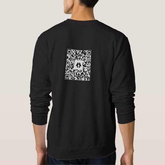The Clopen Effect QR code  Sweatshirt (Rückseite)