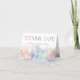 The Cloud Nine Rainbow Flussuchte Cloud Baby Showe Dankeskarte