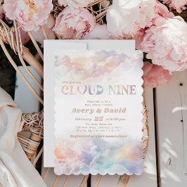 The Cloud Nine Rainbow Flussuchte Cloud Baby Showe Einladung