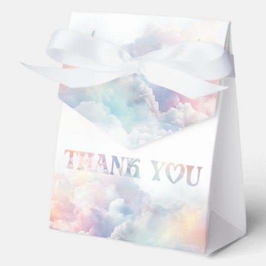 The Cloud Nine Rainbow Flussuchte Cloud Baby Showe Geschenkschachtel (Vorderseite)