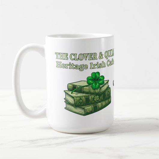 The Clover & Quill: Heritage Irish Cafe Celtic Kaffeetasse (Links)