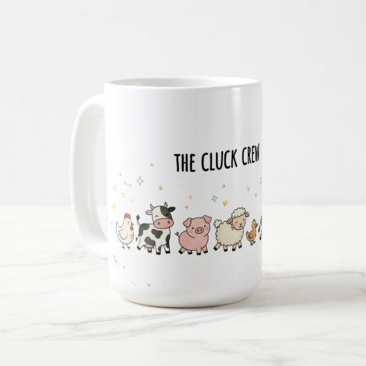 "The Cluck Crew" Kaffeetasse (Vorderseite Links)