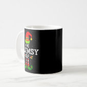 The Clumsy Elf Christmas Family Matching Pajama Kaffeetasse (Vorderseite Links)