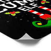 The Clumsy Elf Christmas Family Matching Pajama  Poster (Ecke)