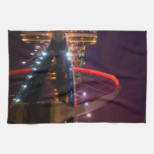 The Clyde Arc, Glasgow Kitchen Teetuch Geschirrtuch (Horizontal)