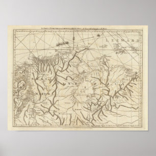 The coast of Tierra Firma from Cartagena Poster